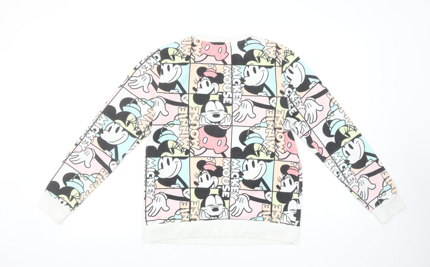 Womens UK Size S Disney Multicoloured Pullover Sweatshirt