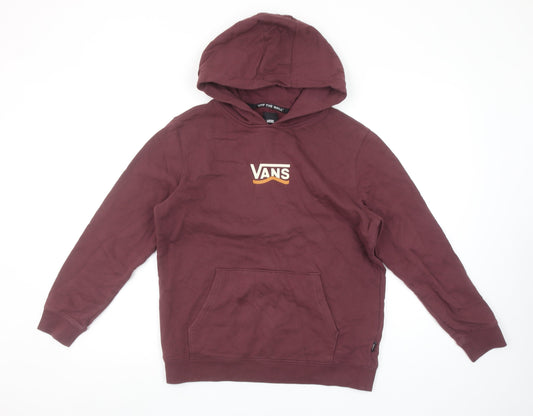 Boys UK Size L VANS Brown Pullover Hoodie
