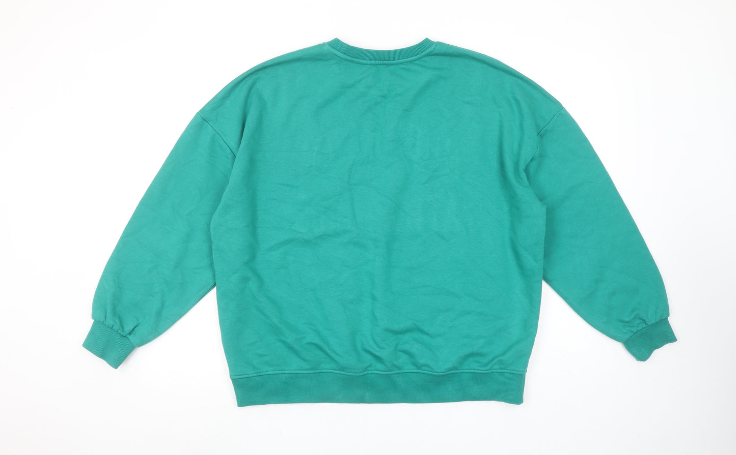 F&F Womens Green Brooklyn Athletics Crew Neck Sweatshirt UK 14