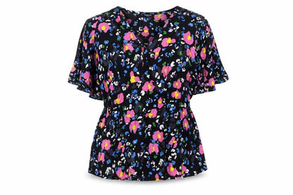Womens UK Size 22 Simply Be Multicoloured Tunic Blouse