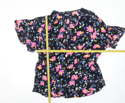 Womens UK Size 22 Simply Be Multicoloured Tunic Blouse