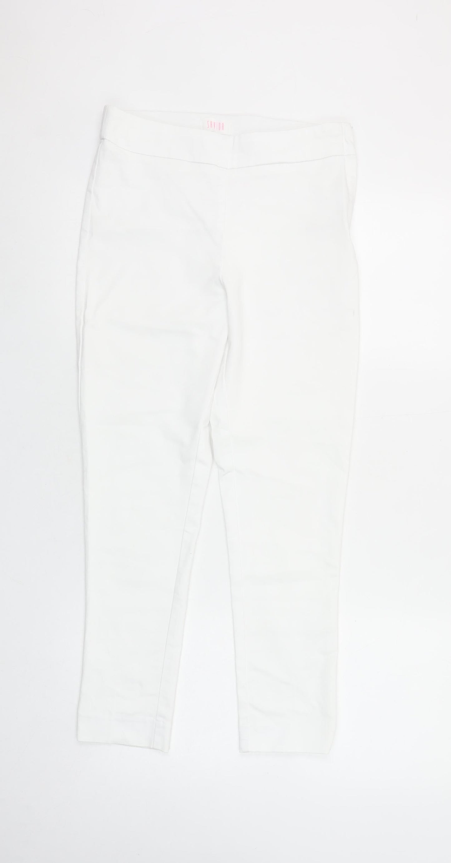 Womens UK Size 8 Savida  Ankle White Leggings