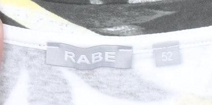 Rabe Men's Multicoloured Floral Tropical Cotton Short Sleeve T-Shirt 2XL