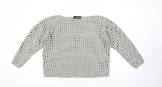 Womens UK Size 10-12 Pixiegirl Grey Pullover Jumper