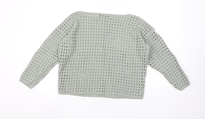 Womens UK Size 10-12 Pixiegirl Grey Pullover Jumper