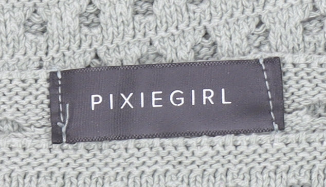Womens UK Size 10-12 Pixiegirl Grey Pullover Jumper