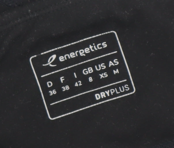 Womens UK Size 8 ENERGETICS Slim Fit Leggings Black Leggings
