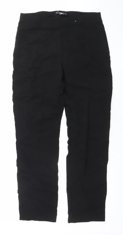 Womens UK Size M Dunnes Slim Fit CasualBusinessWorkwear Black Trousers