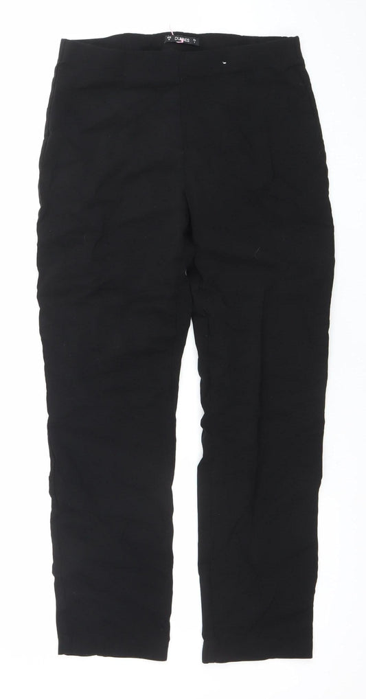 Womens UK Size M Dunnes Slim Fit CasualBusinessWorkwear Black Trousers