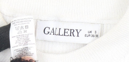 Womens UK Size S Gallery Ivory Basic Tank