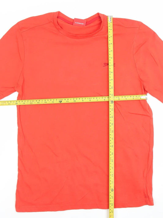 Slazenger Men's Red Short Sleeve Cotton Crew Neck T-Shirt Size S