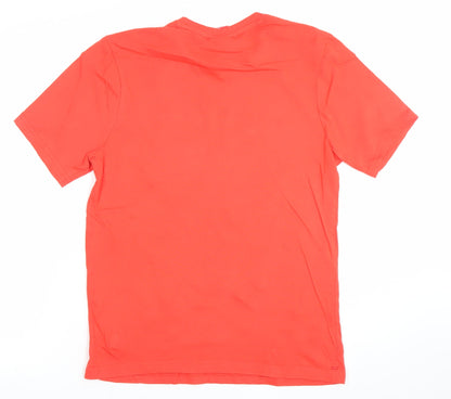Slazenger Men's Red Short Sleeve Cotton Crew Neck T-Shirt Size S