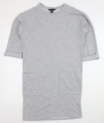 Atmosphere Women Grey Jersey T-Shirt Dress Size 8