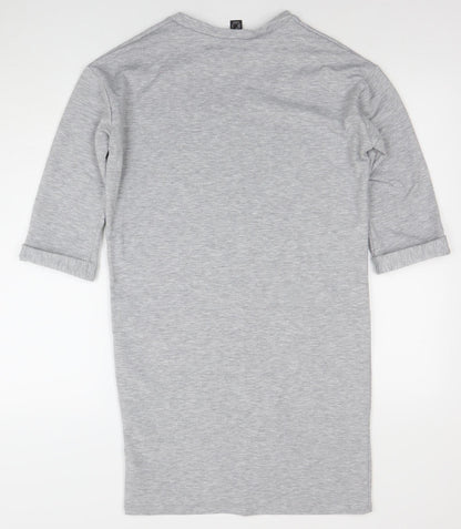 Atmosphere Women Grey Jersey T-Shirt Dress Size 8