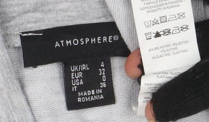 Atmosphere Women Grey Jersey T-Shirt Dress Size 8