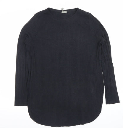 Womens UK Size 10 ASOS Black Jersey T-Shirt