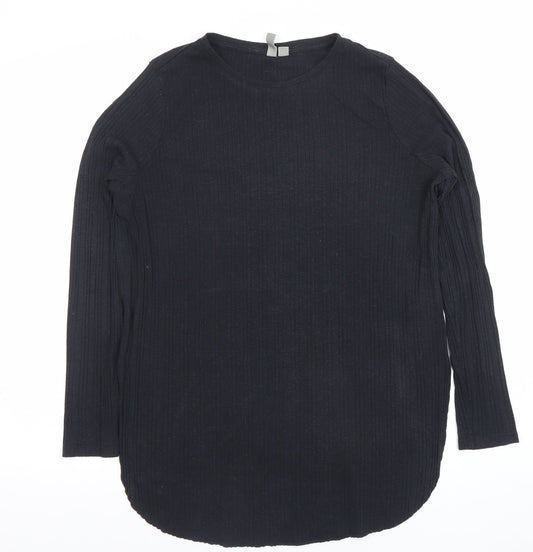Womens UK Size 10 ASOS Black Jersey T-Shirt