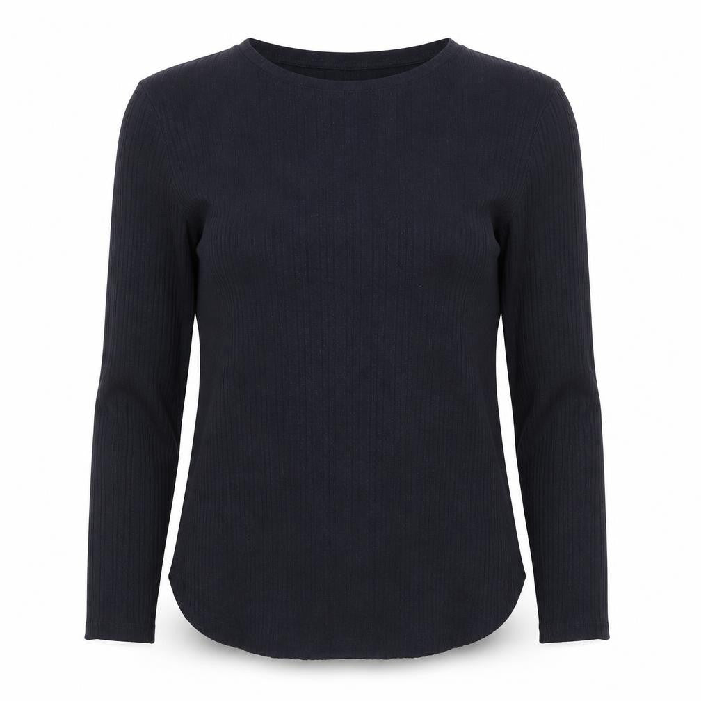 Womens UK Size 10 ASOS Black Jersey T-Shirt