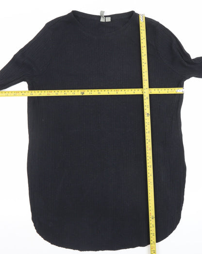 Womens UK Size 10 ASOS Black Jersey T-Shirt