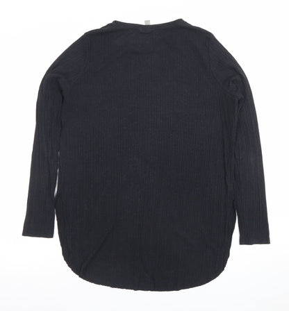 Womens UK Size 10 ASOS Black Jersey T-Shirt