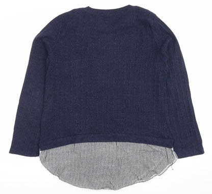 Womens UK Size 12 Topshop Blue Pullover Jumper