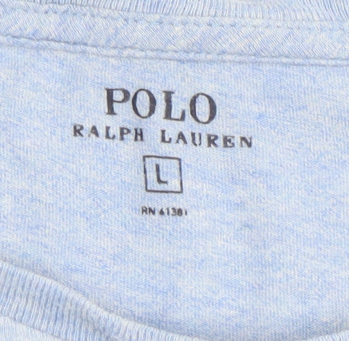 Ralph Lauren Men’s Blue Cotton Crew Neck T-Shirt Size L