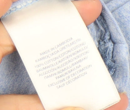 Ralph Lauren Men’s Blue Cotton Crew Neck T-Shirt Size L