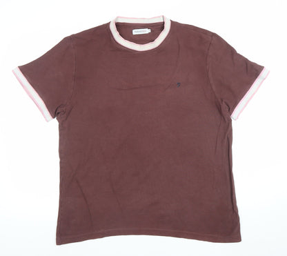 Mens UK Size XL Farah Brown  T-Shirt