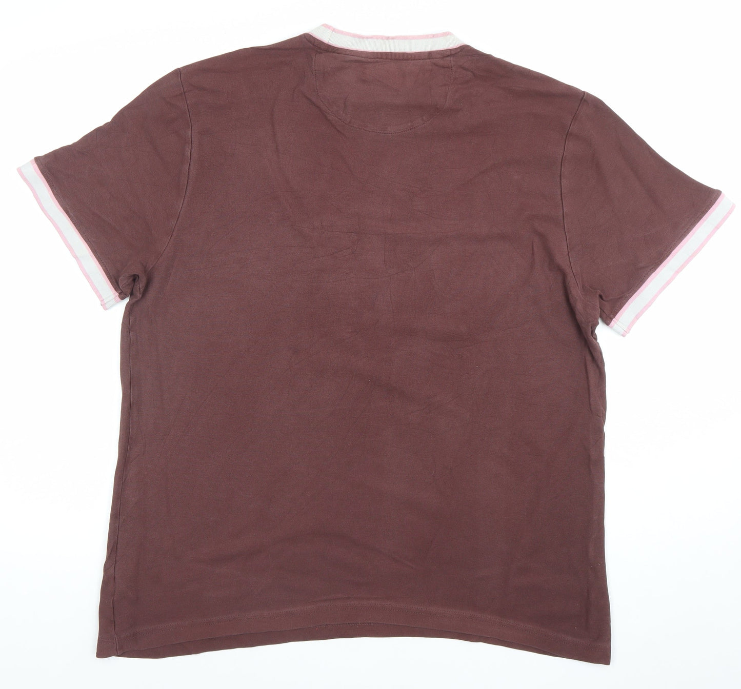 Mens UK Size XL Farah Brown  T-Shirt