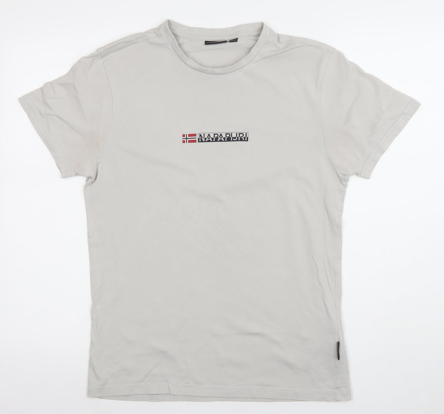 Mens UK Size S Napapijri Grey  T-Shirt