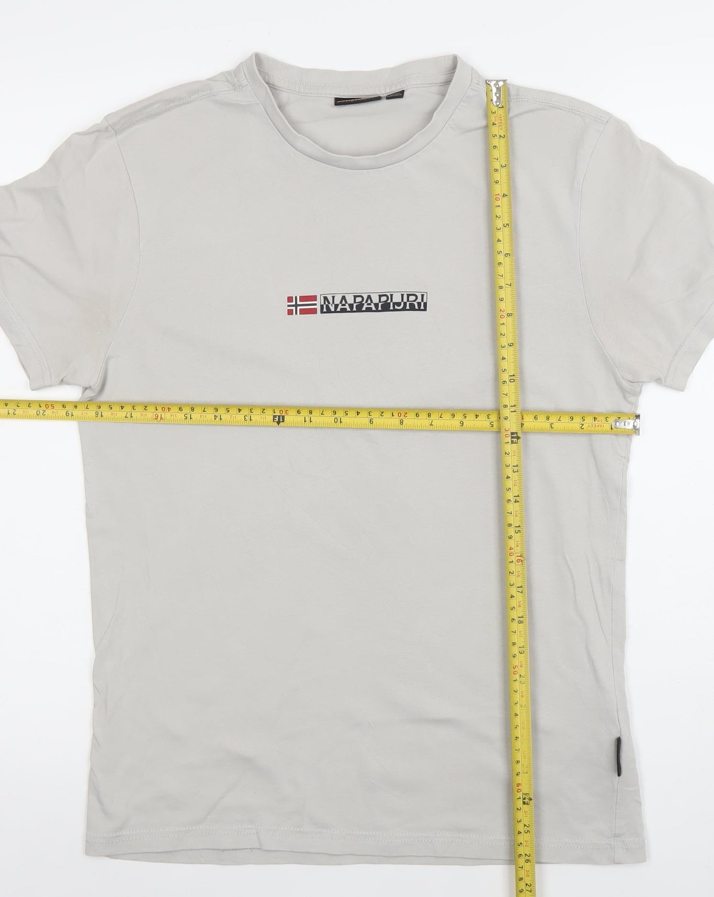 Mens UK Size S Napapijri Grey  T-Shirt