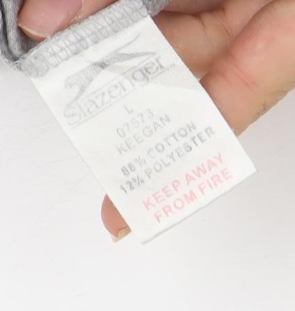 Slazenger Men's Grey Sleeveless Sports T-Shirt L Stretch Fit