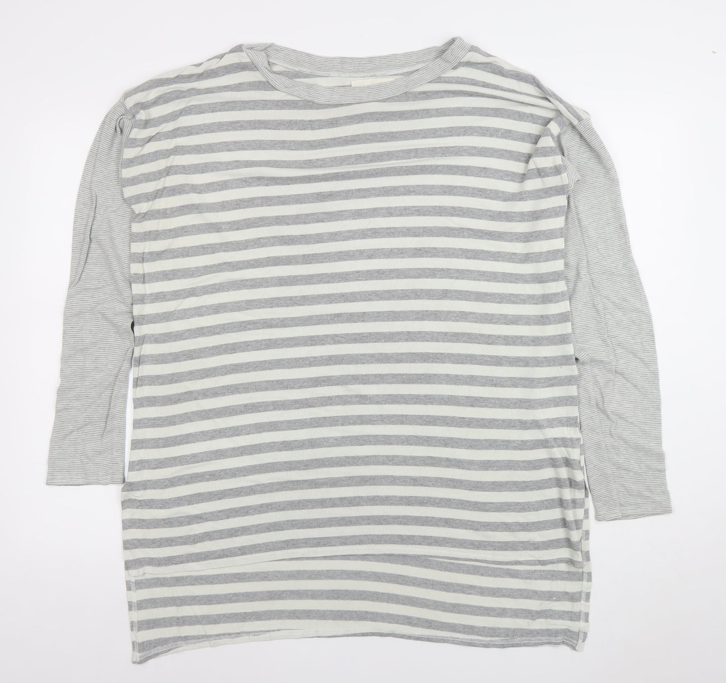 Womens UK Size 2 Basic Trip Grey Basic T-Shirt