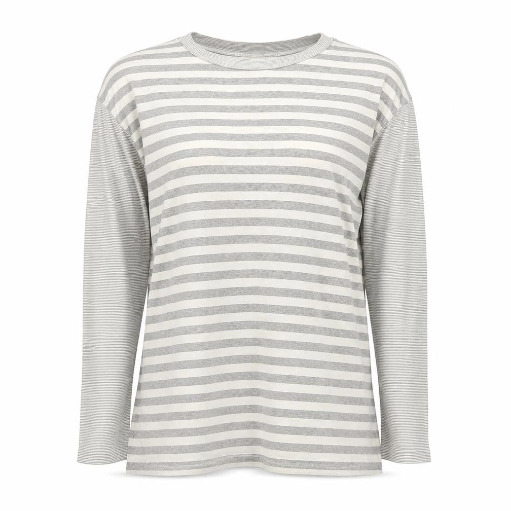 Womens UK Size 2 Basic Trip Grey Basic T-Shirt