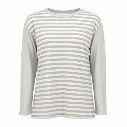 Womens UK Size 2 Basic Trip Grey Basic T-Shirt