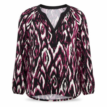 Womens UK Size 10 Roman Multicoloured Tunic Blouse