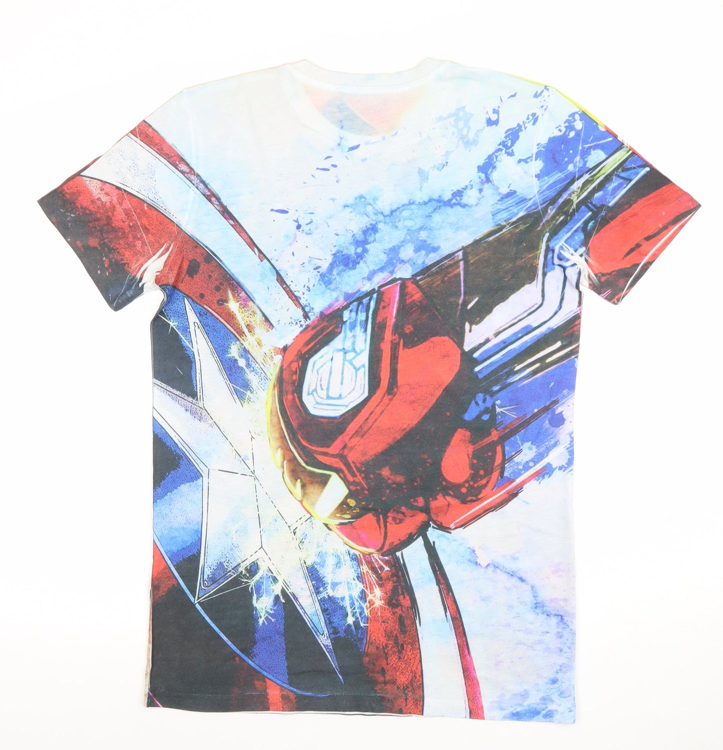 Mens UK Size S Marvel Multicoloured  T-Shirt