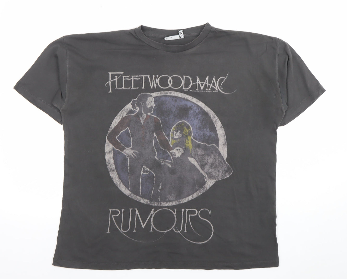 ASOS DESIGN Women's Black Fleetwood Mac Rumours Graphic T-Shirt Size 8