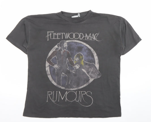 ASOS DESIGN Women's Black Fleetwood Mac Rumours Graphic T-Shirt Size 8