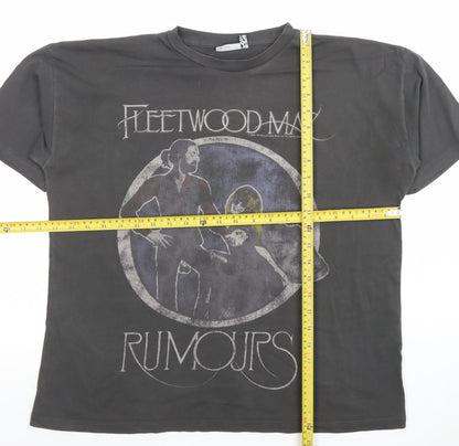 ASOS DESIGN Women's Black Fleetwood Mac Rumours Graphic T-Shirt Size 8