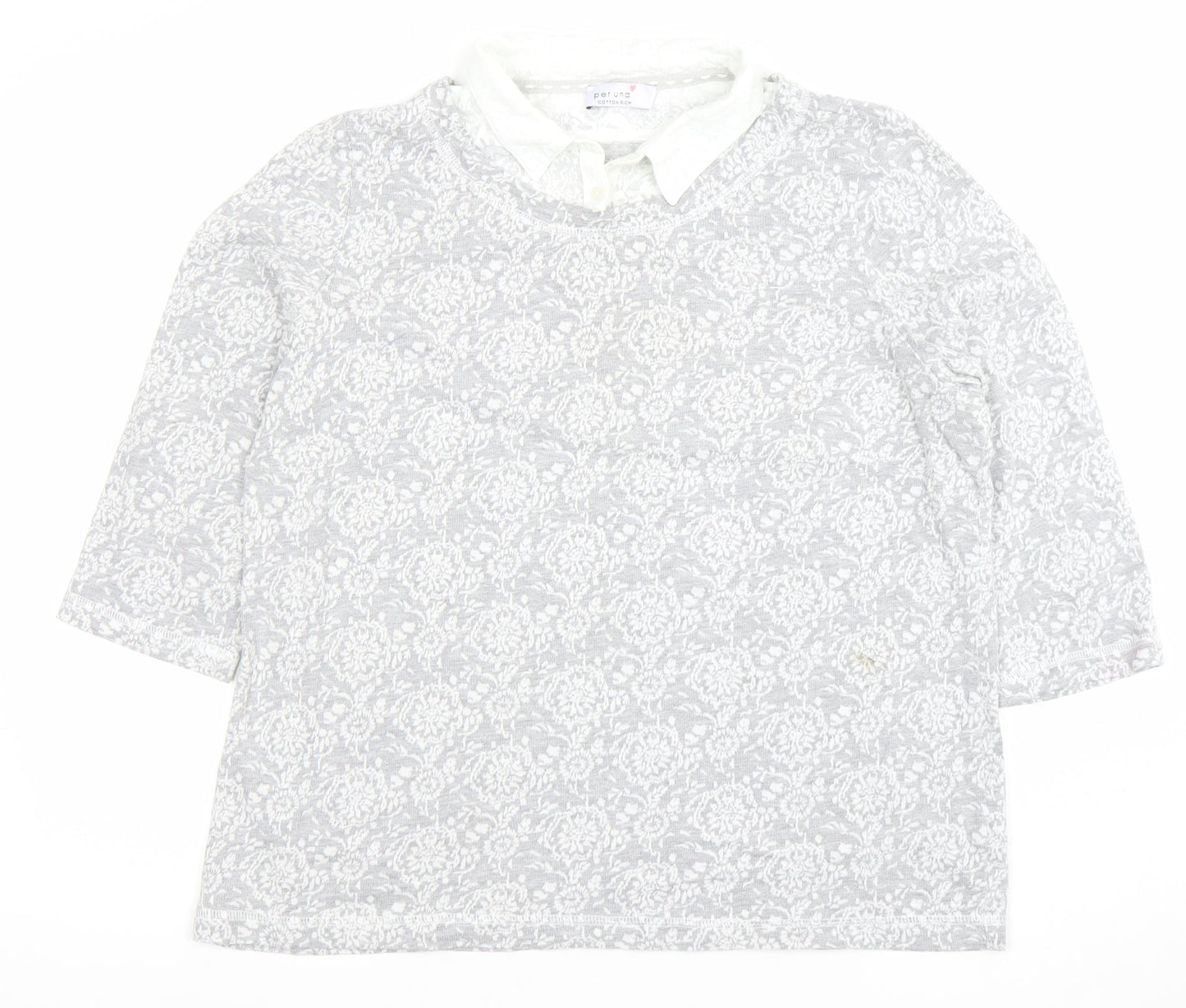 Womens UK Size 18 Marks and Spencer Grey Basic Blouse