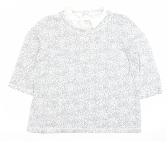 Womens UK Size 18 Marks and Spencer Grey Basic Blouse