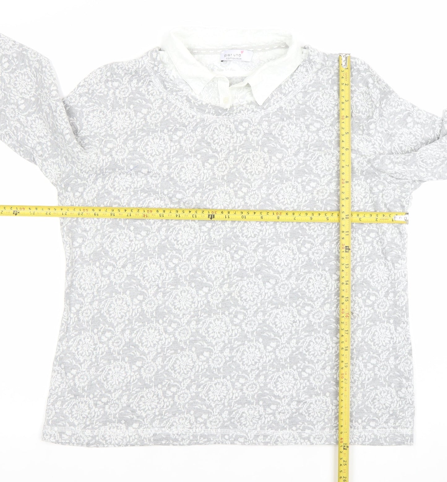 Womens UK Size 18 Marks and Spencer Grey Basic Blouse