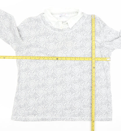 Womens UK Size 18 Marks and Spencer Grey Basic Blouse