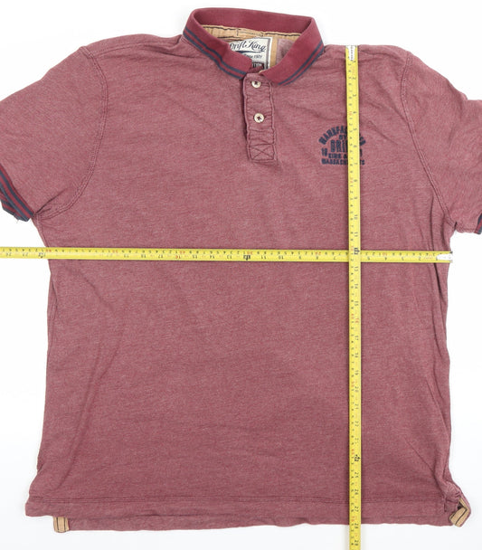 Mens UK Size 2XL Drift King 100% Cotton Polo Shirt