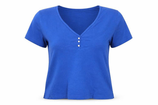 Womens UK Size M Paul Separates Blue Basic T-Shirt