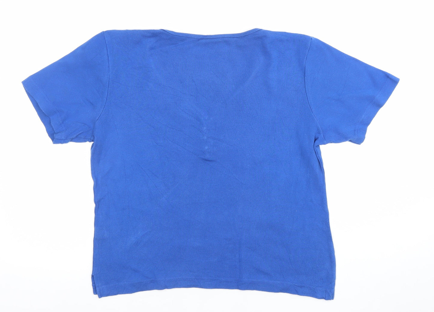 Womens UK Size M Paul Separates Blue Basic T-Shirt
