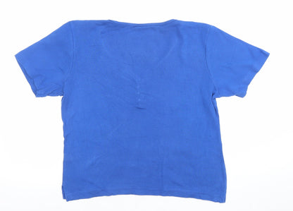 Womens UK Size M Paul Separates Blue Basic T-Shirt