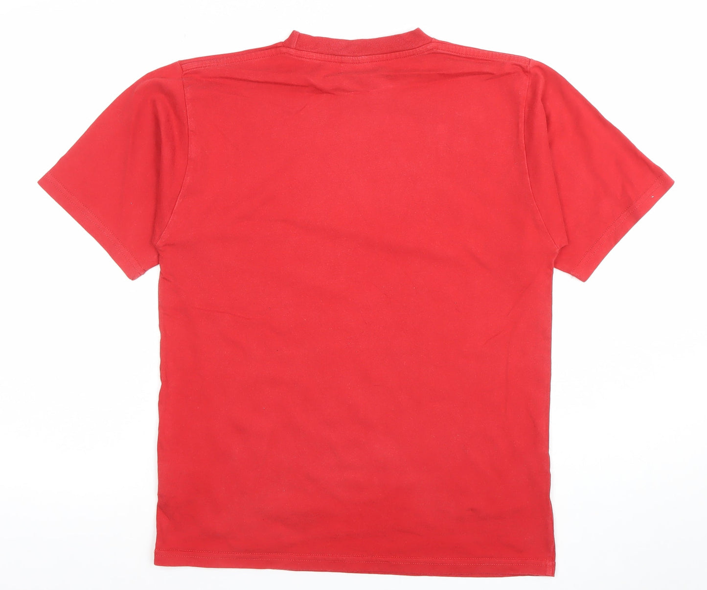 Teens UK Size 14 Quiksilver Red Basic T-Shirt