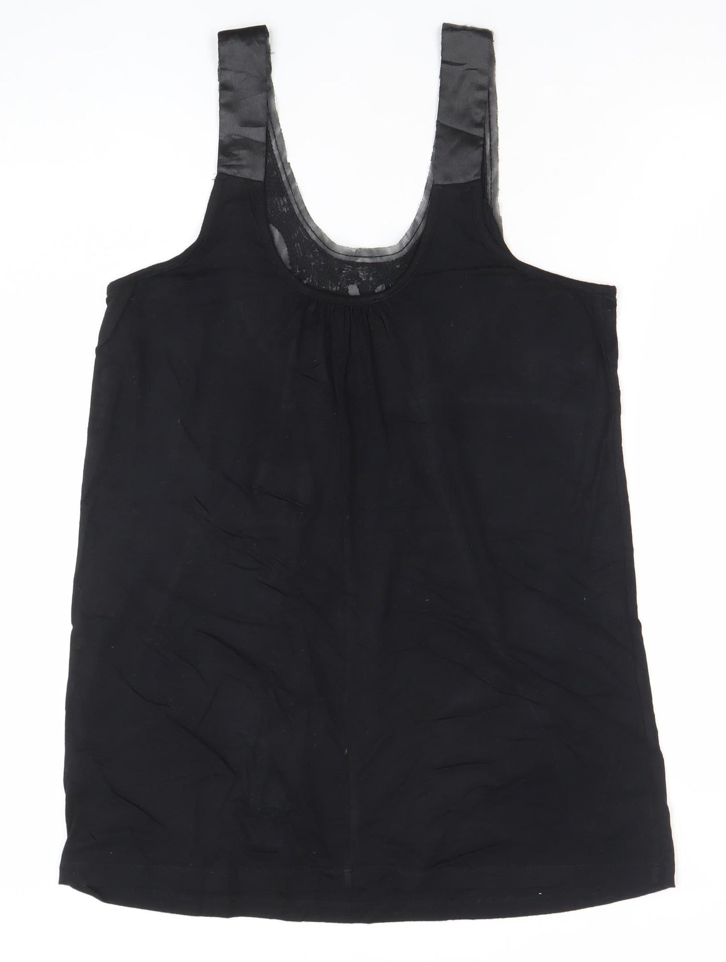 Womens UK Size 12 Marks and Spencer Black Camisole Tank